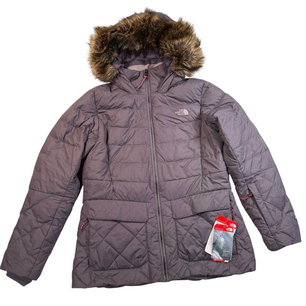 The North Face‎ Nitchie Insulated Parka Gray Down Puffer Jacket Woens Large NWT